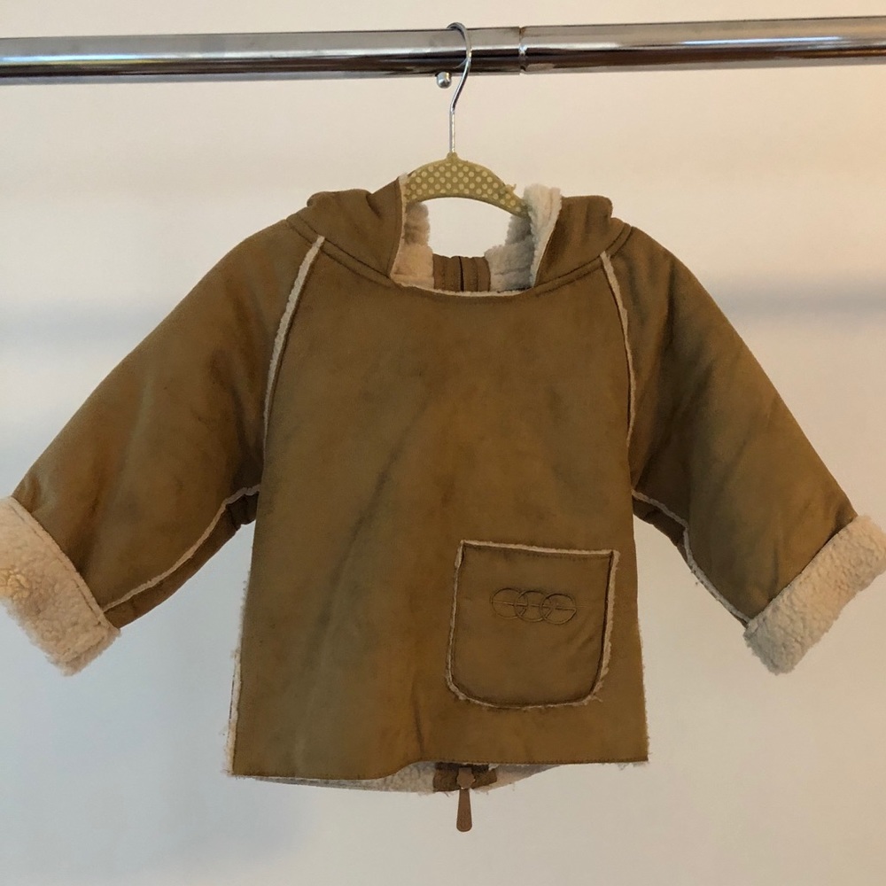 Egg by Susan Lazar baby faux shearling jacket